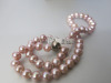 String of Pink Fresh Water 8mm Pearls, 16". RRP 399. - 3