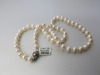 String of White Fresh Water 7mm Pearls, 16". RRP &pound;540. - 3