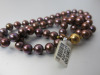 String of Chocolate Fresh Water 7mm Pearls, 16". RRP 365. - 4