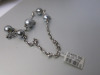9ct White Gold Belcher Chain with 5 x Grey Tahitian 10mm Pearls, 16". RRP &pound;465. - 4