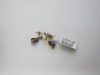 Pair of 9ct Gold, Fresh Water Pearl Studs with Amethyst & Diamond Drop Earrings. RRP &pound;330. - 2