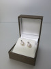 Pair of 9ct White Gold Drop Earrings with 7mm Cultured Pearls. RRP &pound;285. - 4