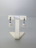 Pair of 9ct White Gold Drop Earrings with 6mm Pearls. RRP &pound;210.