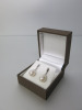 Pair of 9ct White Gold Drop Earrings with 6mm Pearls. RRP &pound;210. - 3