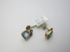 Pair of 9ct Gold, Blue Topaz & Diamond Drop Earrings. RRP &pound;365. - 4