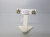 Pair of 9ct Gold, Blue Topaz Diamond Flower Stud Earrings. RRP &pound;230.