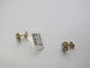 Pair of 9ct Gold, Blue Topaz Diamond Flower Stud Earrings. RRP &pound;230. - 4
