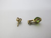 Pair of 9ct Gold, Green Stone & Diamond Earrings. RRP &pound;310. NOTE: 1 x earring broken, requires repair. - 4