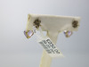 Pair of 9ct Gold, Square Amethyst & Diamond Earrings. RRP &pound;230. - 3