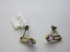Pair of 9ct Gold, Square Amethyst & Diamond Earrings. RRP &pound;230. - 4