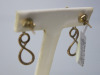 Pair of 9ct Gold, Infinity Earrings with Diamond Chips. RRP &pound;215. - 3