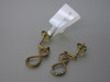Pair of 9ct Gold, Infinity Earrings with Diamond Chips. RRP &pound;215. - 4
