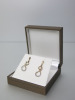 Pair of 9ct Gold, Infinity Earrings with Diamond Chips. RRP &pound;215. - 5