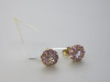 Pair of 9ct Gold, Amethyst & Pink Tourmaline Earrings. RRP &pound;215. - 4
