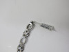 Silver & White 7" Flower Bracelet Set with 8 x Diamonds. RRP &pound;540. - 3