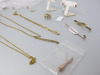 Assorted 9ct Gold Jewellery to Include: Hair Pin, Tie Pin, 3 x Chains, Earrings & Other (As Viewed). Total Weight Including Stones Etc 14g. - 5