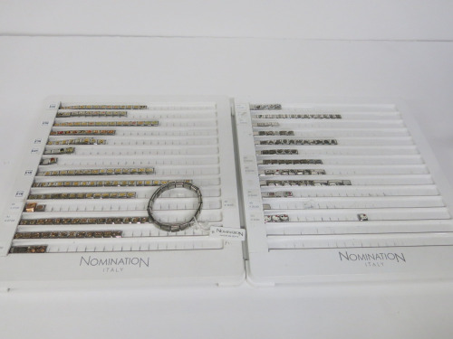 2 x Part Trays of Nomination Stretchy Bracelet Links (As Viewed).