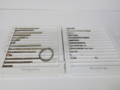 2 x Part Trays of Nomination Stretchy Bracelet Links (As Viewed).