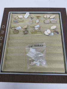7 x Pairs of Silver Cufflinks (As Viewed & Inspected). Total RRP Approx &pound;800.