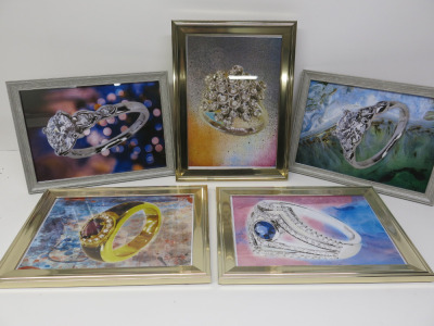 5 x Picture Frames. Size 10 x 13.5".