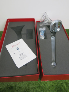 Damaged Baccarat Mille Nuits Glass Wall Light in Box. NOTE: Damaged Spares or Repair.