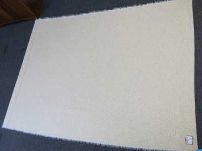 Bute Floor Rug in Cream. Size 195 x 140cm.