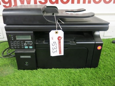 HP Laser Jet Printer, Model M1212NF MFP.
