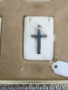 5 x Silver Chains with Cross Pendants in Assorted Styles on Display Frame (As Viewed). - 5