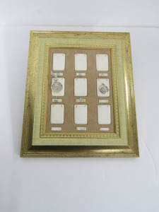 2 x St Christopher Pendants in Assorted Styles on Display Frame (As Viewed).