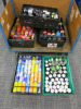 235 x Assorted Cans & Bottles of Soft Drinks to Include: Coca Cola, 7 Up, Fanta, Sprite, Lucozade & Red Bull (As Viewed/Pictured). NOTE: crates not included.