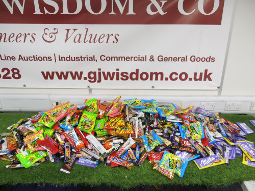 1100 x Bars of Assorted Confectionary.