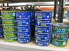 Approx. 268 x Assorted Tins of Food & Coffee to Include: 13 x Tins of Plum Tomatoes, 30 x Tins of Assorted Baked Beans, 11 x Tins of Soup & Spaghetti, 14 x Tins of Salmon, 67 x Tins of Assorted Tuna, 31 x Tins of Sardines, 52 x Tins of Assorted Mackerel, - 6