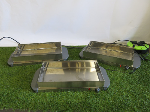 3 x Livivo Buffet Server & Plate Warmer, Model HD9003B.