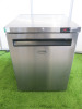 Foster Single Door Stainless Steel Under Counter Freezer, Model LR150 13-104, S/N E6009811. Size H83 x W60 x D64cm.