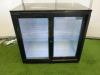 Polar 2 Sliding Glass Door Back Bar Cooler, Model GL010-07, S/NCK210601840.Size H85 x W90 x D51cm.