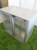 Lec 2 Glass Door Back Bar Cooler, Model BC9007G.Size H90 x W90 x D50cm. - 2