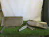4 x Assorted Lengths of Stainless Steel Shelving with Brackets to Include: 2 x Size W80 x D40cm& 2 x W75 x D40cm.