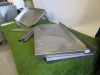 4 x Assorted Lengths of Stainless Steel Shelving with Brackets to Include: 2 x Size W80 x D40cm& 2 x W75 x D40cm. - 4