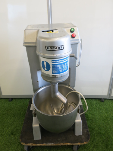 Hobart Commercial Planetary Mixer with Dough Hook. NOTE: Unable to Power Up For Spares or Repair A/F.