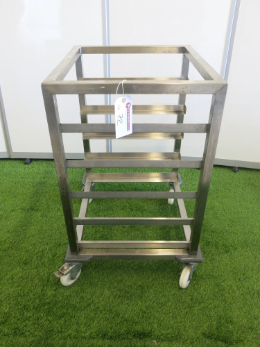 Stainless Steel Mobile 5 Shelf GN Storage Trolley.