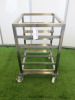 Stainless Steel Mobile 5 Shelf GN Storage Trolley.