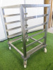 Stainless Steel Mobile 5 Shelf GN Storage Trolley. - 3