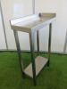 Stainless Steel In Fil Prep Table with Shelf Under. Size H90 x W28 x D60cm.