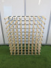80 Bottle Wooden & Metal Wine Rack. Size H100 x W80 x D23cm.
