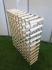 80 Bottle Wooden & Metal Wine Rack. Size H100 x W80 x D23cm. - 2