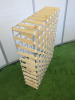 80 Bottle Wooden & Metal Wine Rack. Size H100 x W80 x D23cm. - 3
