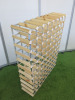 80 Bottle Wooden & Metal Wine Rack. Size H100 x W80 x D23cm. - 3