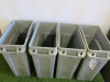 4 x Rubbermaid 61L Slimjim Recycling Bins. - 2