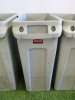 4 x Rubbermaid 61L Slimjim Recycling Bins. - 4