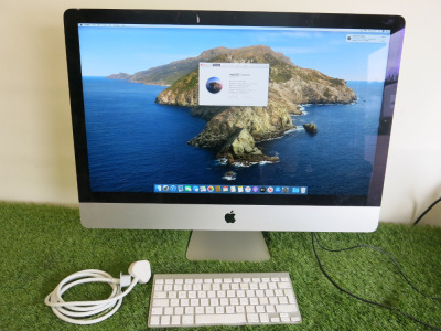 Apple iMac 27" Running Mac OS Catolina 10.15.7, Quad Core Intel Core i5, 3.2Ghz, 16GB RAM, 1TB HDD. Comes with Apple Wireless Keyboard, Model A1314.